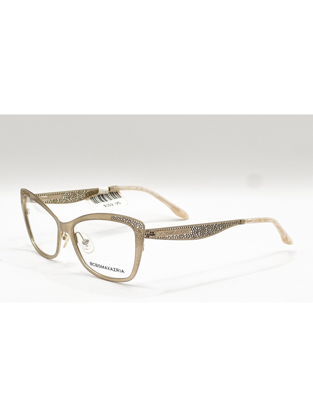 Bcbgmaxazria Beatriz Gold Cat Eye Authentic Eyeglass Frames 53-15